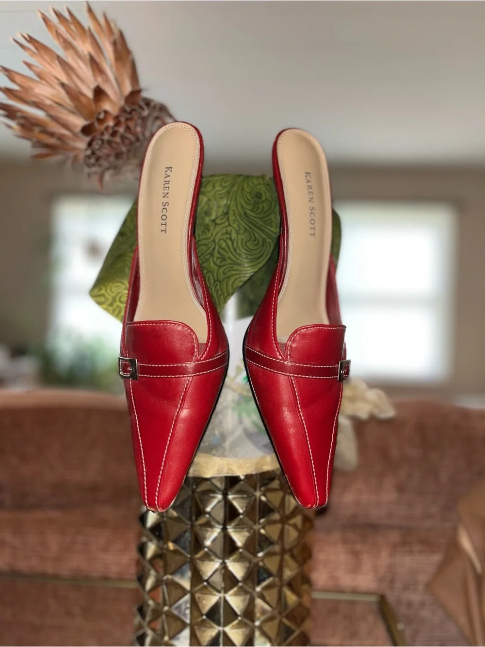 Karen Scott sleek red